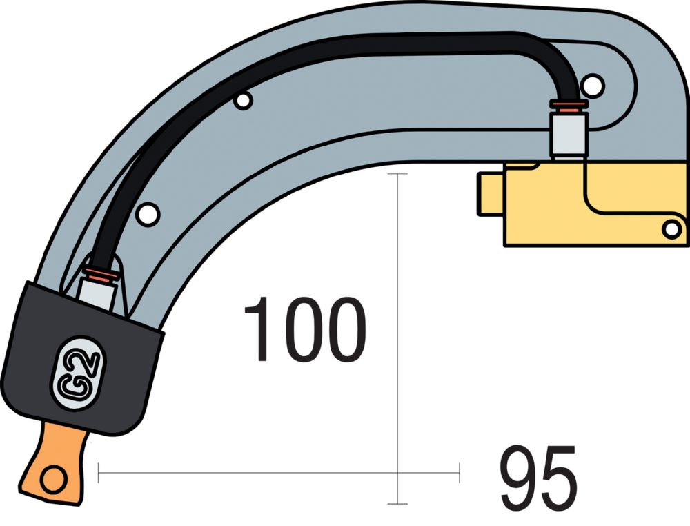 Produktbild Gys Elektrodenbügel G2 - 8 bar/300 daN LG 120 mm isoliert