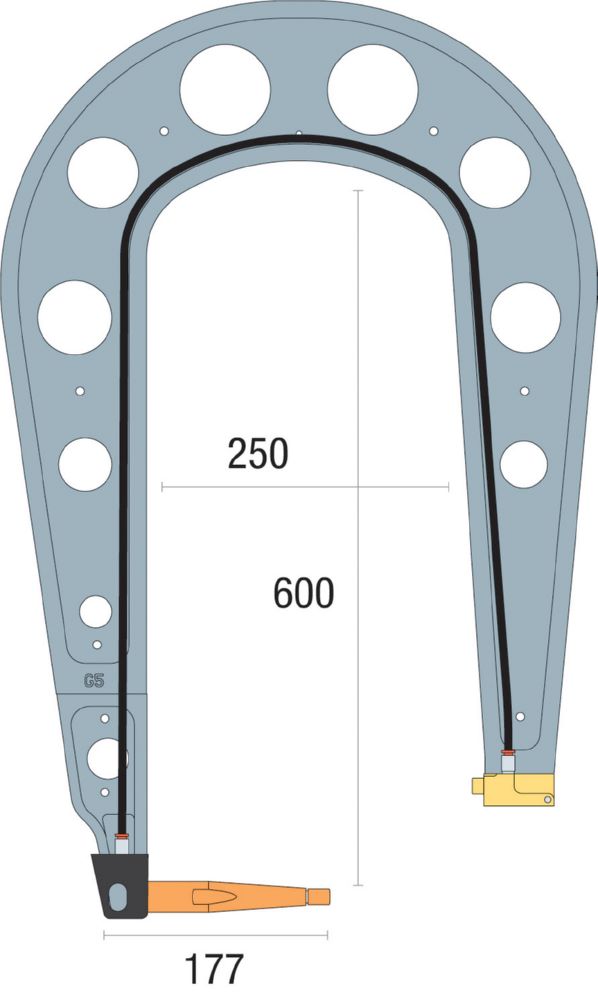 Produktbild Gys Elektrodenbügel G5 - 8 bar/550 daN LG 250 mm isoliert