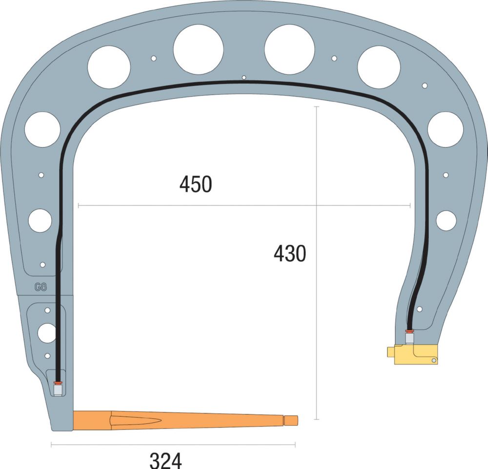 Produktbild Gys Elektrodenbügel G8 - 8 bar/550 daN LG 450 mm isoliert