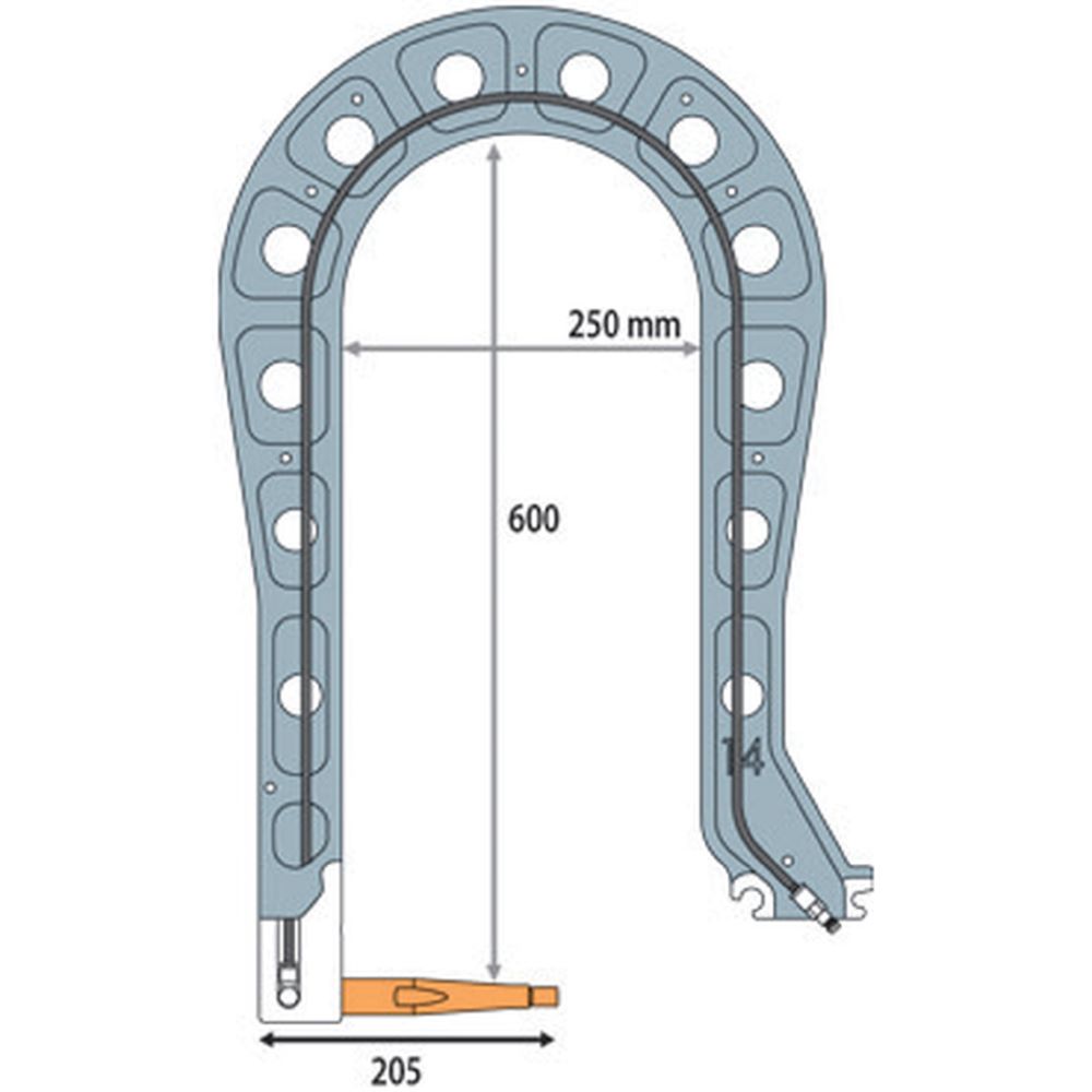 Produktbild Gys Elektrodenbügel C14 - 8 bar/400 daN LG 250 mm isoliert