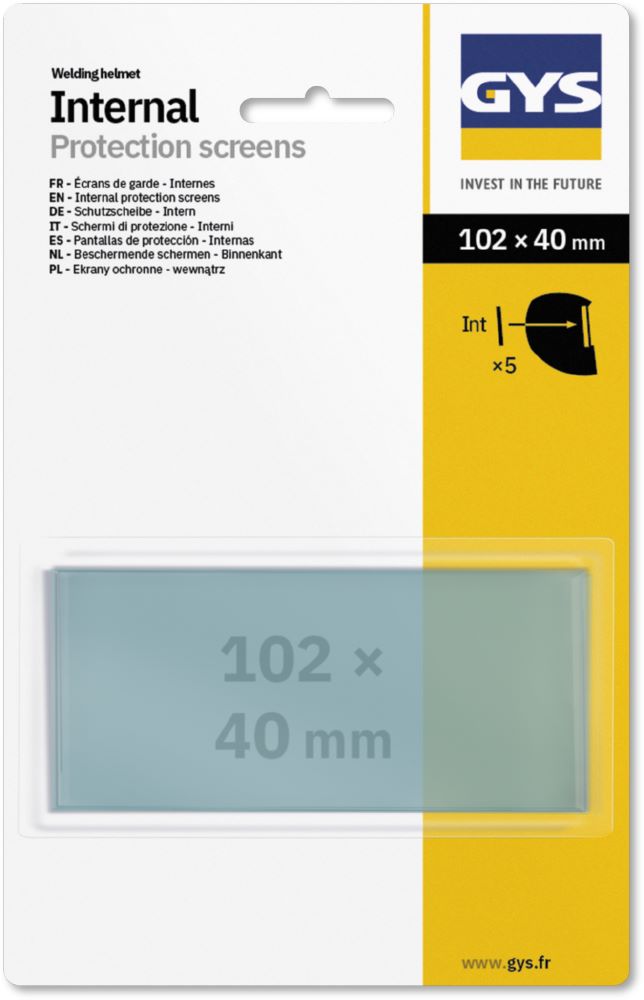 Produktbild Gys 5 Innenscheiben (102x40 mm) TECHNO 11