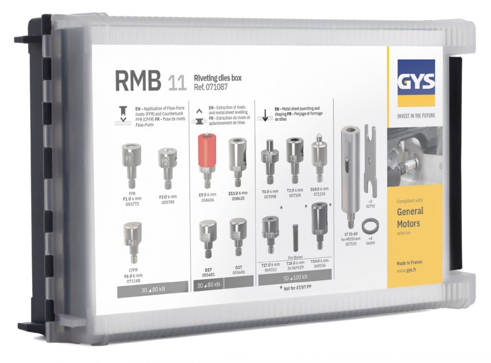 Produktbild Gys RMB 11 GM Matrizensatz für 10T Nietzange
