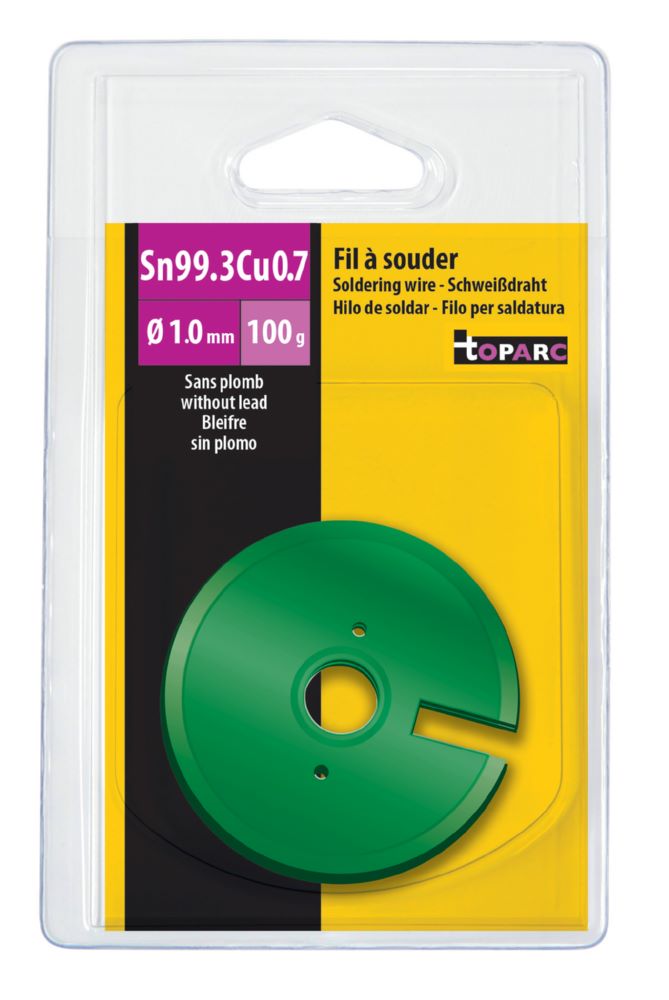 Produktbild Gys Lötdrahtspule 99% Zinn Durchmesser 1,0 mm 100g