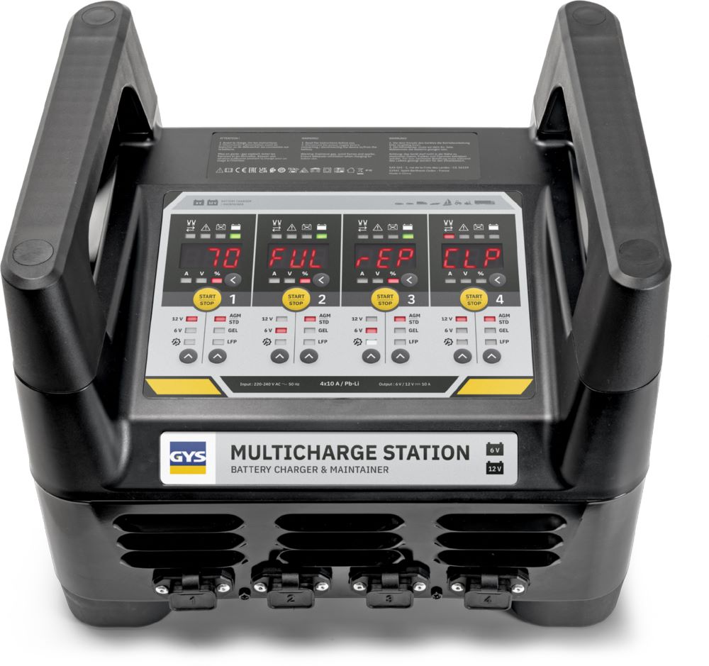 Produktbild Gys Multicharge-Station 4x10A / Pb-Li