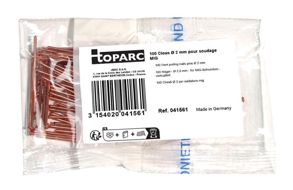 Produktbild Gys 100 Nägel Durchmesser 2,0 mm für MIG-Schweißen verkupfert