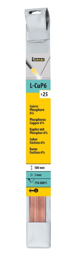 Produktbild Gys 25 Kupfer-Phosphor-Stäbe 2,0 Länge 500 mm
