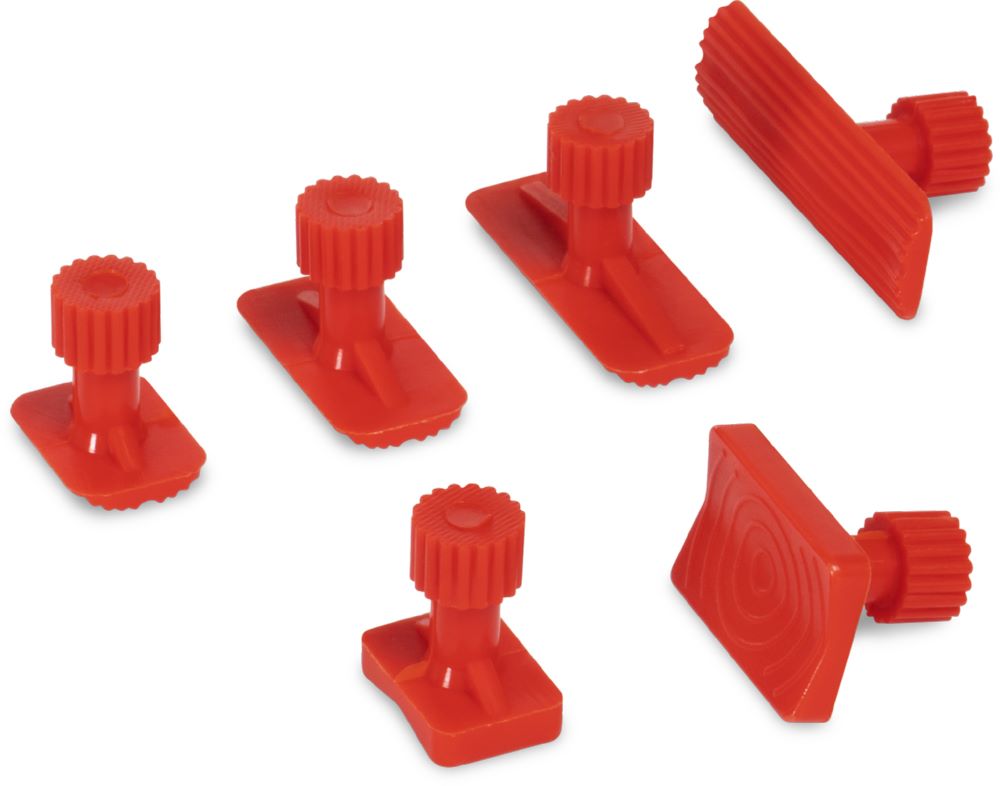 Produktbild Gys 6 rote rechteckige Spitzen