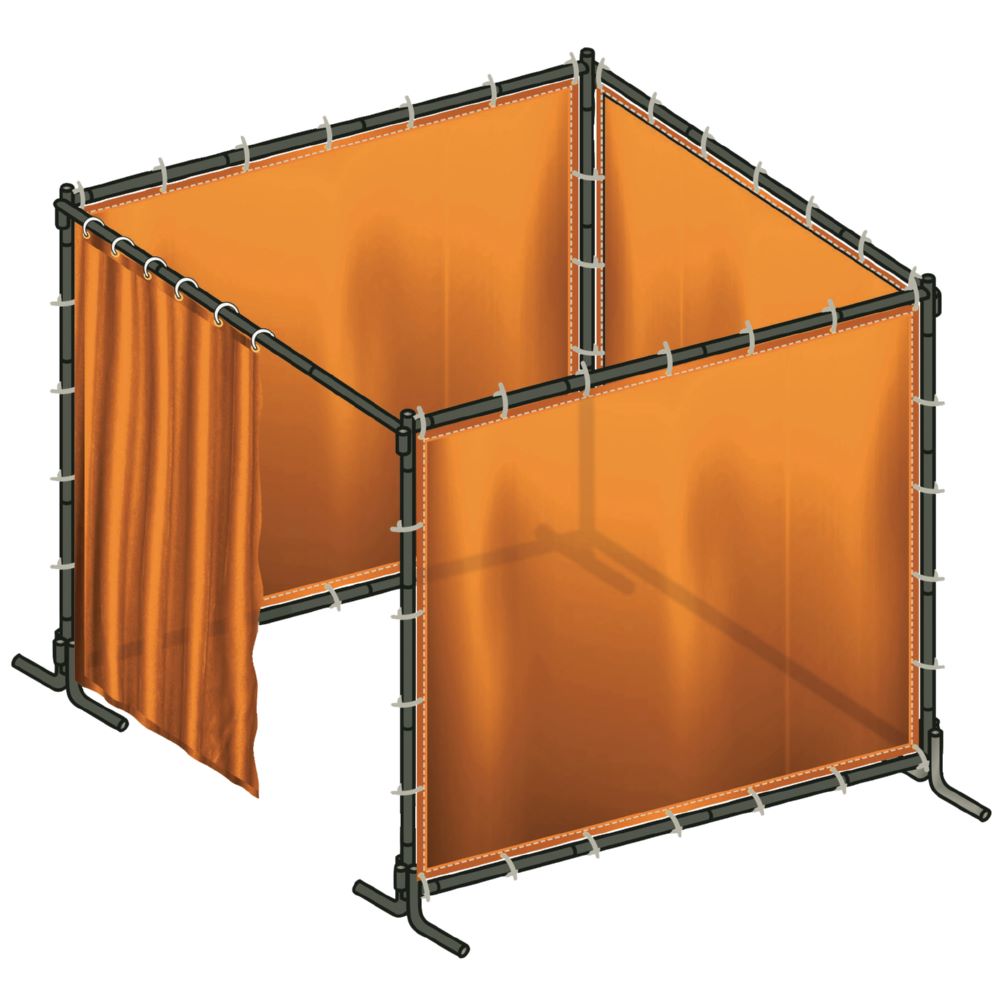 Produktbild Gys Schutzkabine OPTICAB 240.0 Orange CE 4 seitig 2,4 x 1,8 m