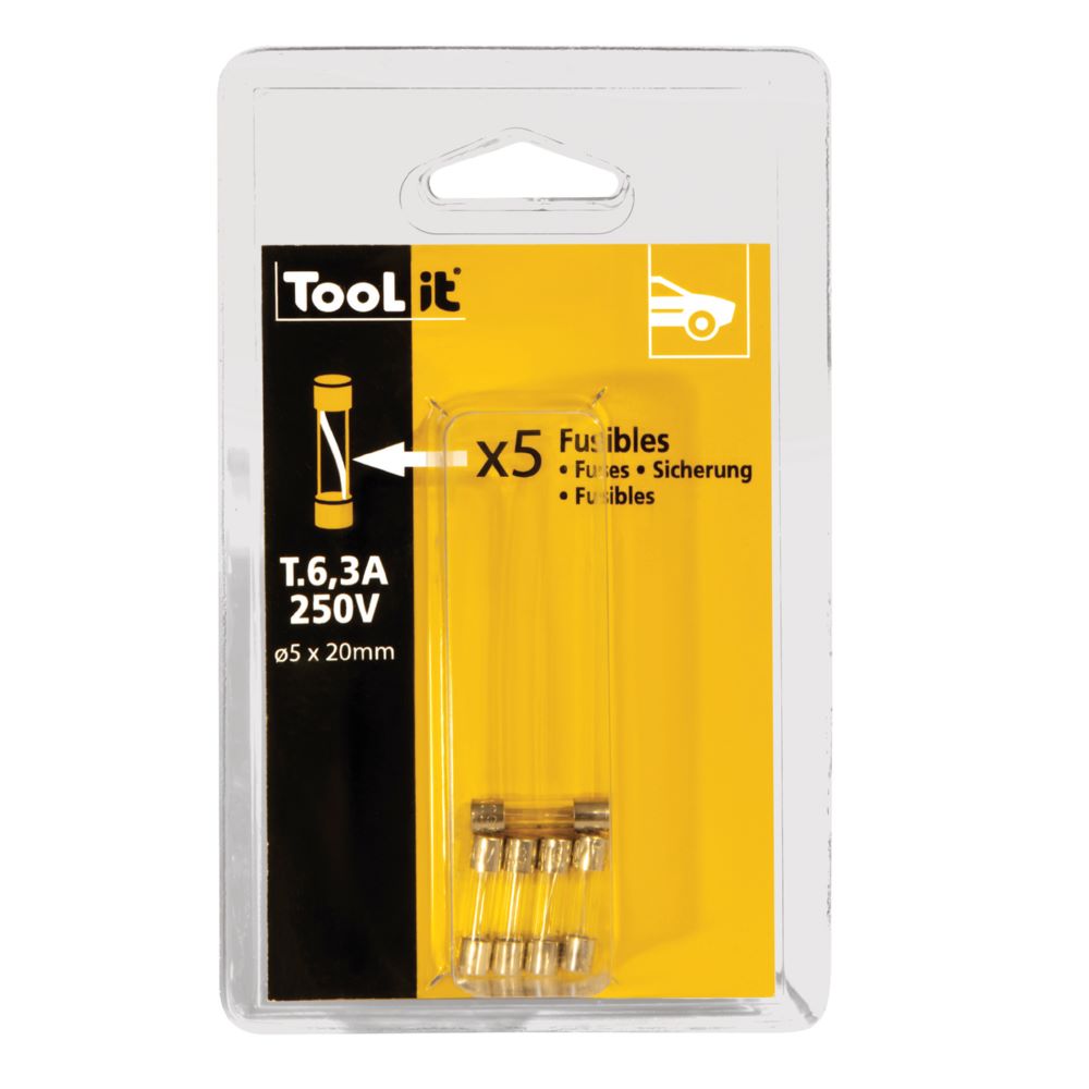 Produktbild Gys 5 Sicherungen 6,3 A/250 V FLASH 30 HF