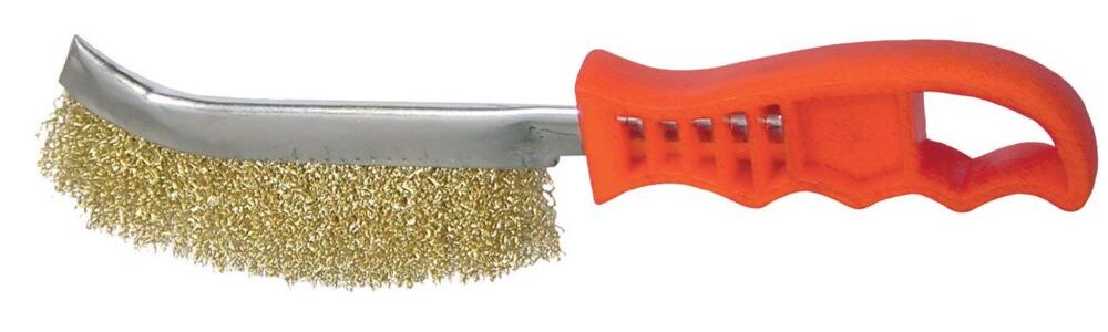 Produktbild Gys Messingbeschichtete Stahlbürste Kunststoffgriff