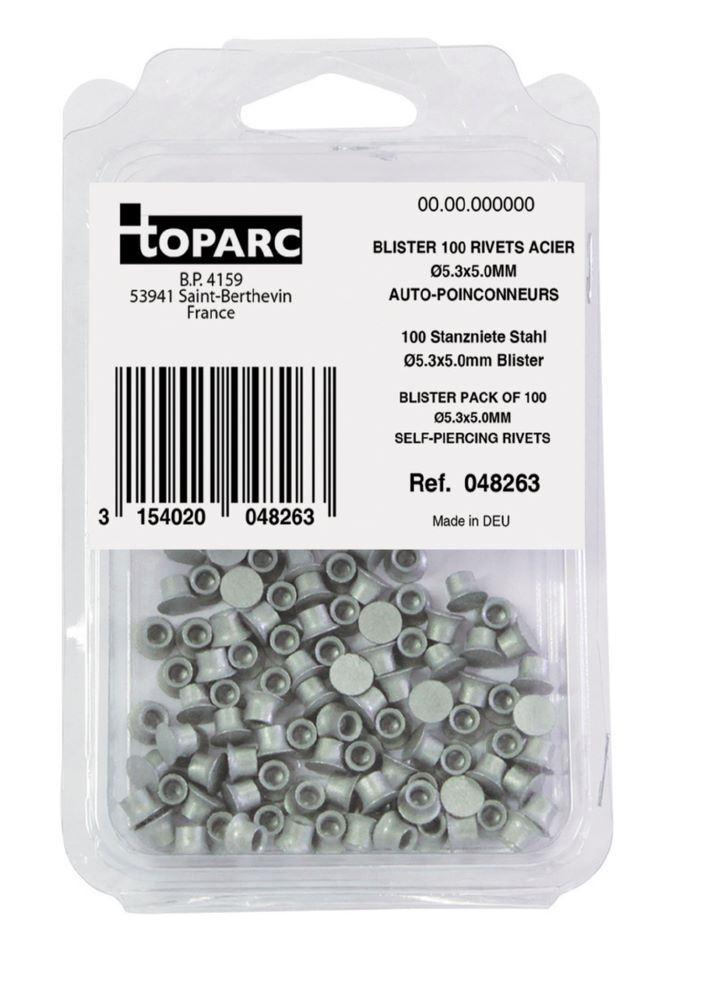 Produktbild Gys 100 Stanznieten Stahl 5,3 x 5,0 mm