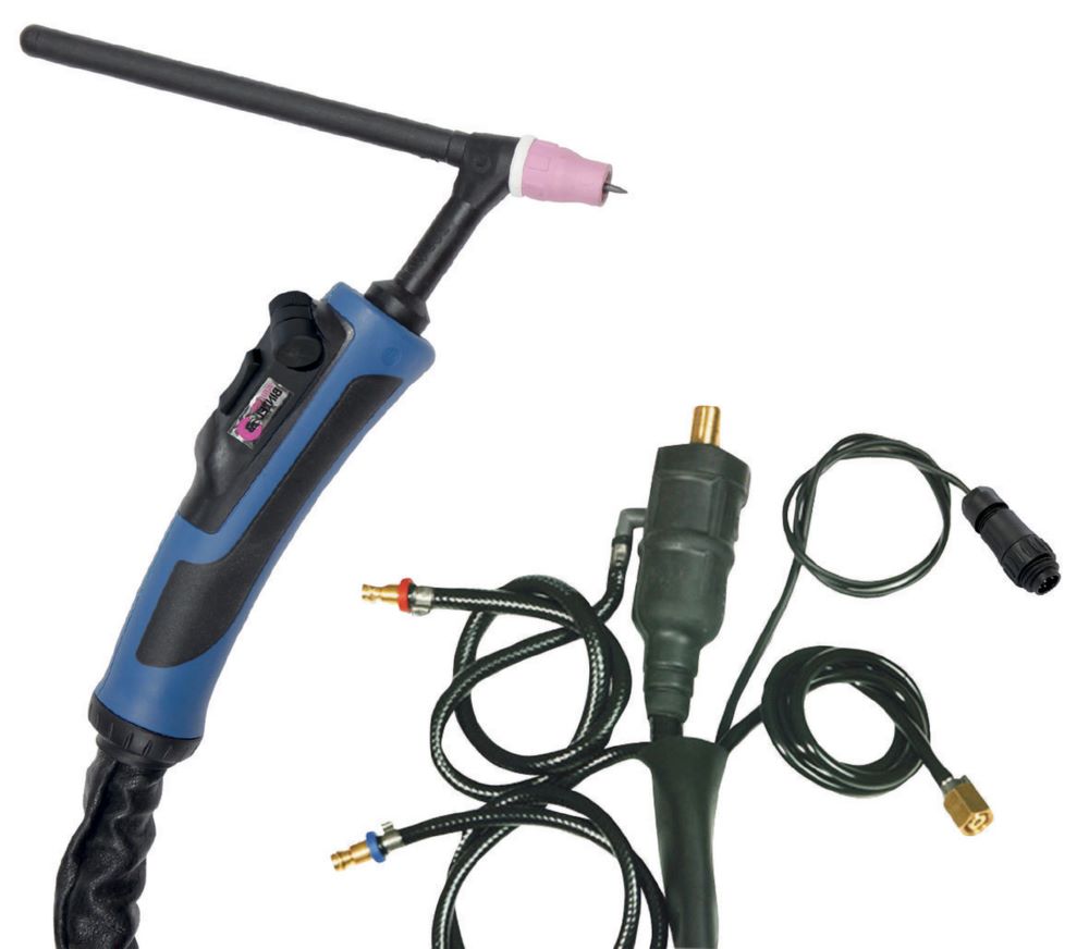 Produktbild Gys WIG-Brenner ABITIG 450 W P flüssig 8 meter St. 35/50 + AMPH. 7-pol.