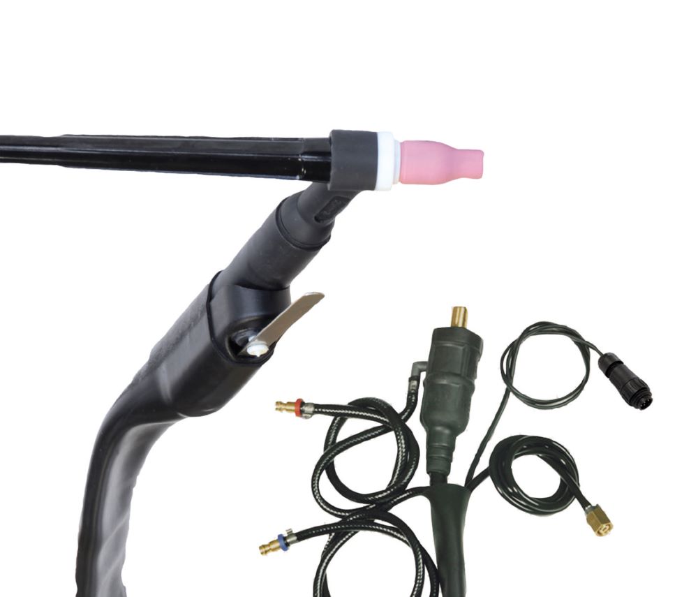 Produktbild Gys WIG-Brenner SR 20 L flüssig. 8 meter St. 35/50 mm² + DIN 7-pol.