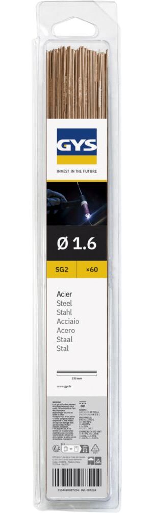 Produktbild Gys 60 WIG-Schweißstäbe Stahl Durchmesser 1,6 mm 330 mm