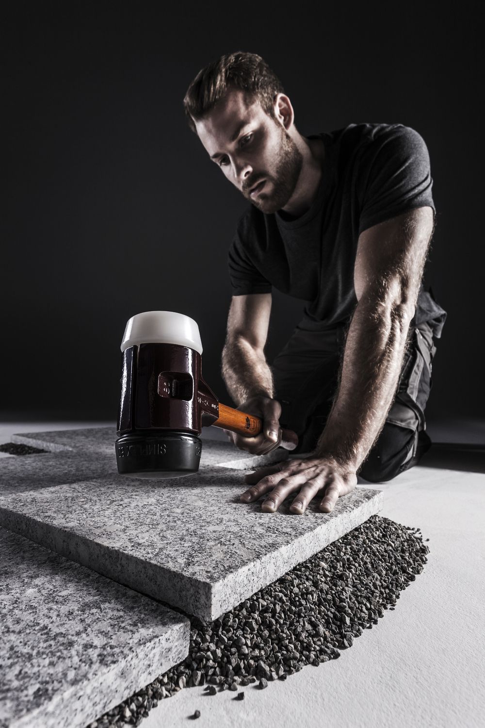 Produktbild SIMPLEX-Schonhammer, Gummikomposition; mit Tempergussgehäuse und hochwertigem Holzstiel | D=50 mm | 3002.050 bild 5