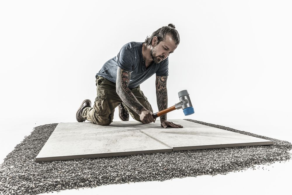 Produktbild SIMPLEX-Schonhammer, TPE-soft / TPE-mid; mit Aluminiumgehäuse und hochwertigem Holzstiel | D=40 mm | 3113.040 bild 4