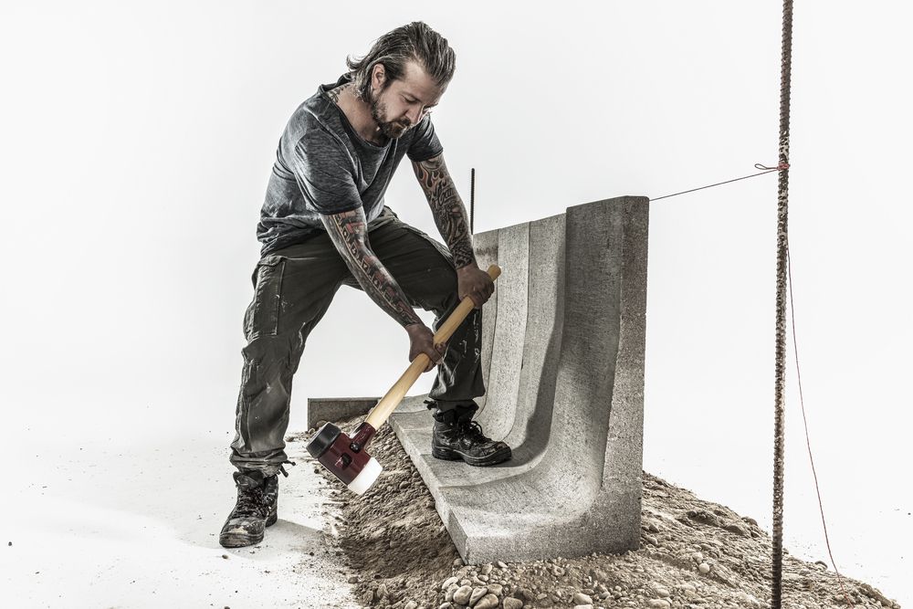 Produktbild SIMPLEX-Vorschlaghammer, Gummikomposition / Superplastik; mit Tempergussgehäuse und Hickorystiel | D=80 mm | 3027.081 bild 5