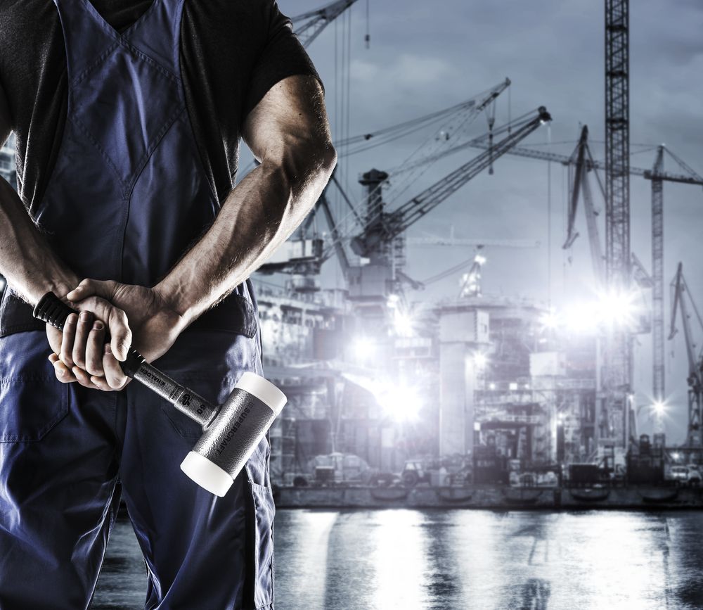 Produktbild SUPERCRAFT-Schonhammer, mit bruchsicherem Stahlrohrstiel und ergonomisch geformtem, rutschsicherem Griff | D=30 mm | 3377.030 bild 4