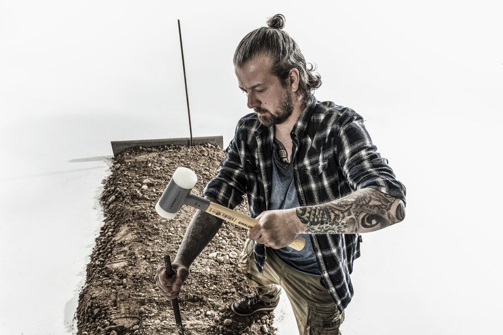 Produktbild SUPERCRAFT-Schonhammer, mit schwingungsdämpfendem, ergonomisch geformtem und lackiertem Hickorystiel | D=25 mm | 3366.025 bild 10