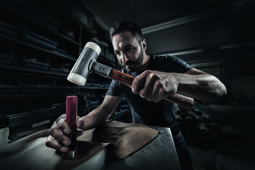 Produktbild SUPERCRAFT-Schonhammer, mit schwingungsdämpfendem, ergonomisch geformtem und lackiertem Hickorystiel | D=25 mm | 3366.025 bild 14