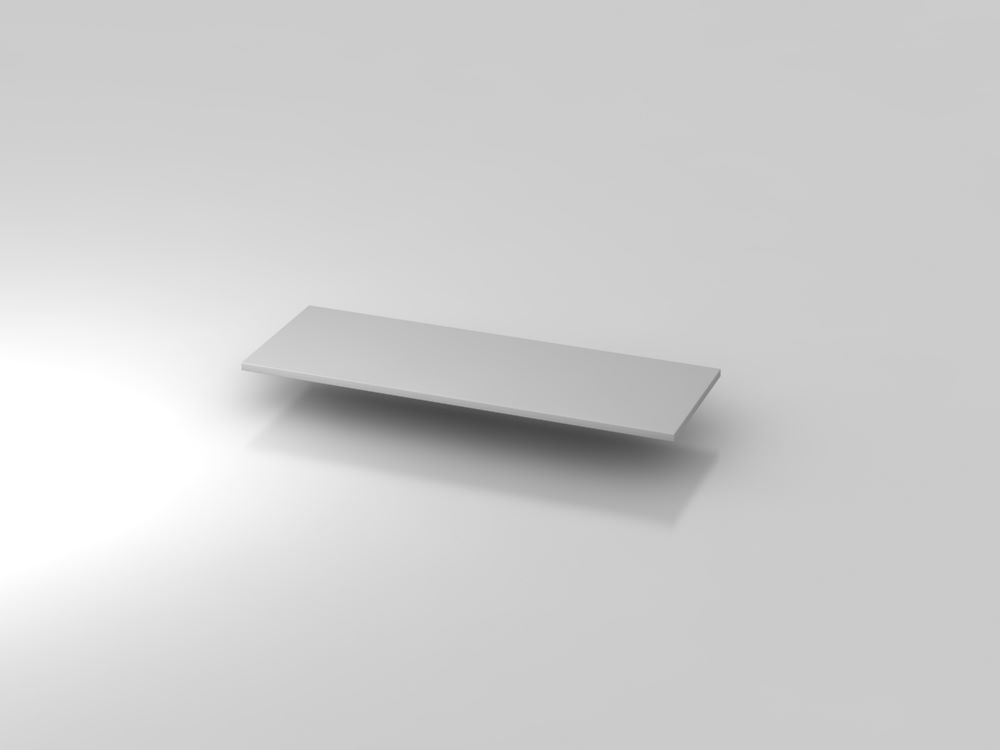 Produktbild Hammerbacher Abdeckplatte 120,5 x 43 cm Grau