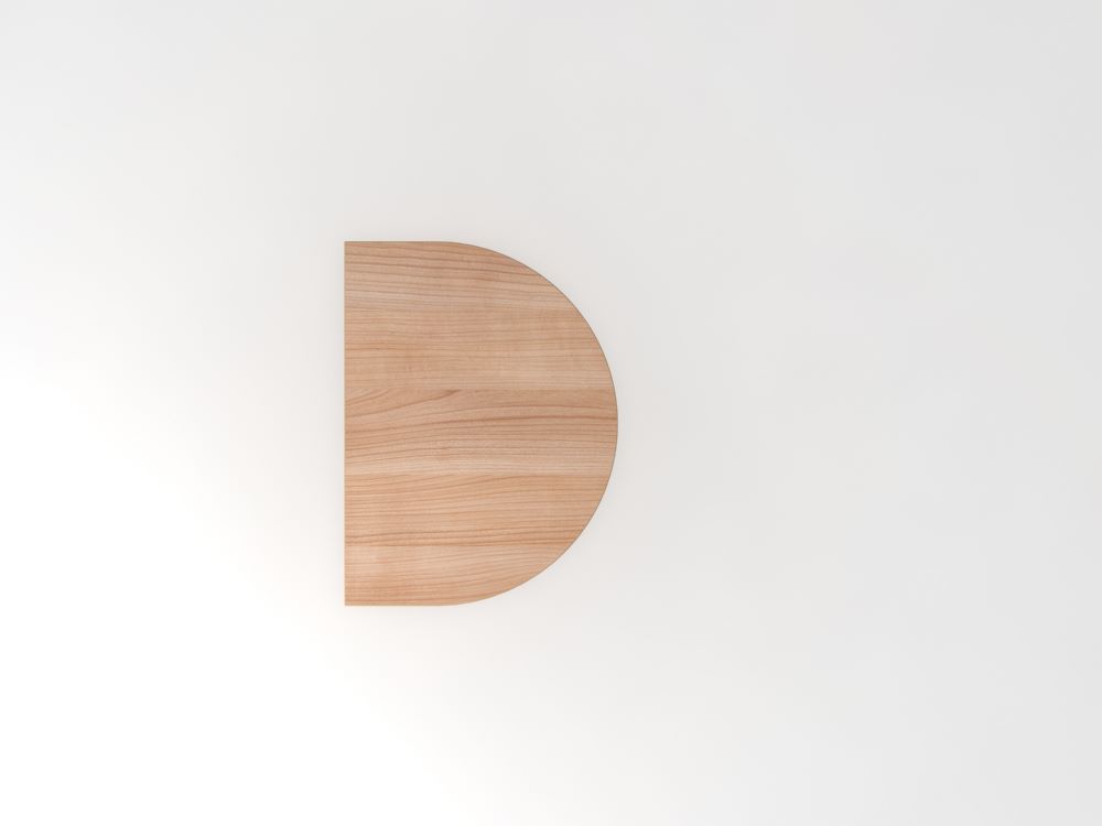 Produktbild Hammerbacher Anbautisch Nussbaum 60 x 80 cm Stützfüße Chrom