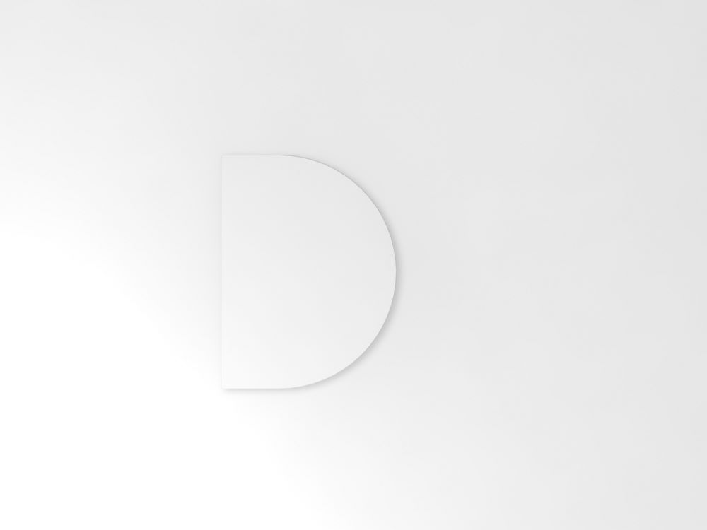 Produktbild Hammerbacher Anbautisch in weiß 60 x 80 cm Konsole graphit