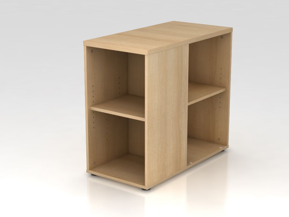 Produktbild Hammerbacher Anstellcontainer Eiche 2 seitig 40 x 80 x 72 bis 76 cm