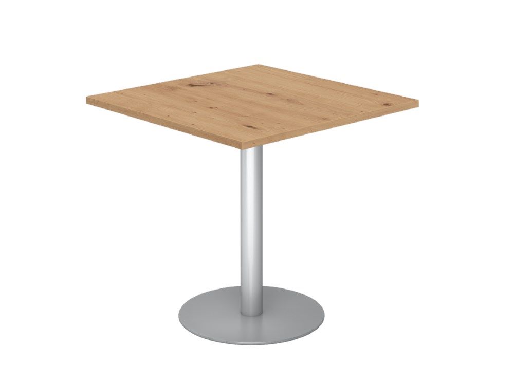 Produktbild Hammerbacher Besprechungstisch 80 x 80 cm Asteiche / Silber