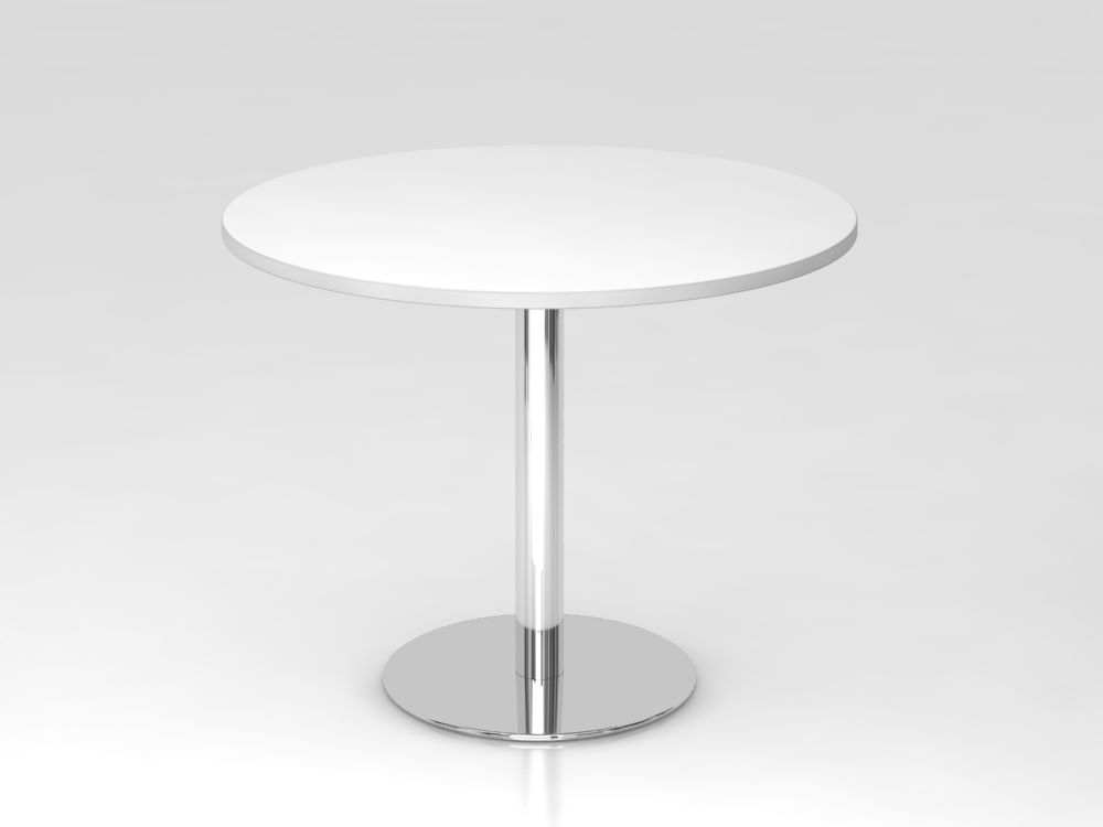 Produktbild Hammerbacher Besprechungstisch 100 cm rund Höhe 74,5 cm Weiß