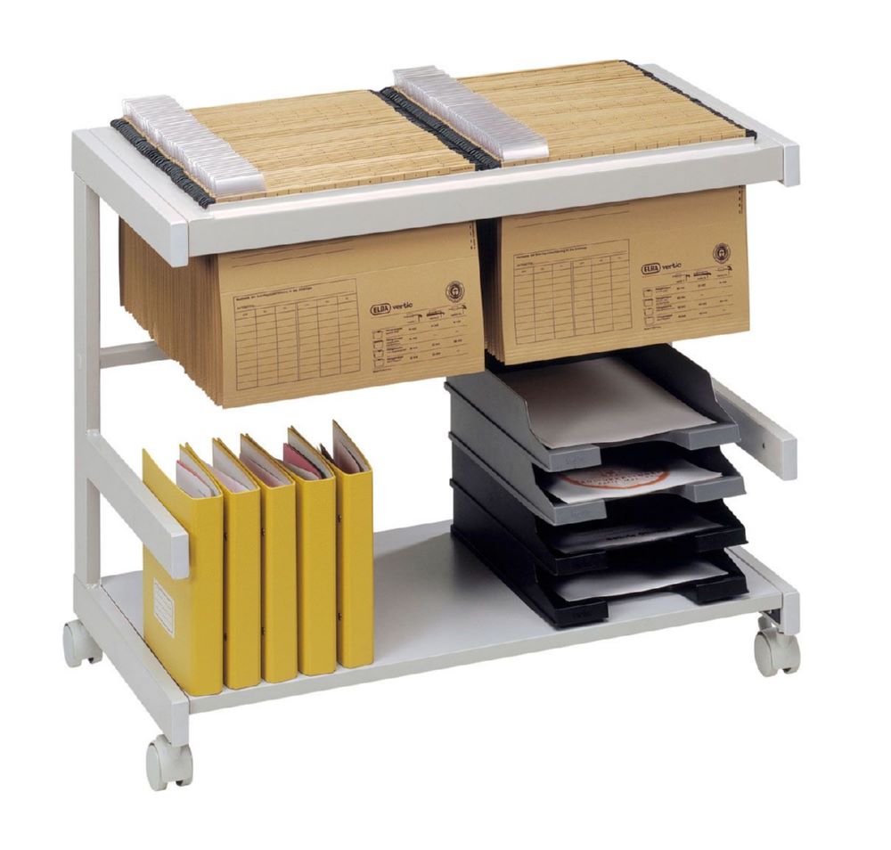 Produktbild Hammerbacher Bürowagen Grau 1 mit Hängeregister 1 Boden