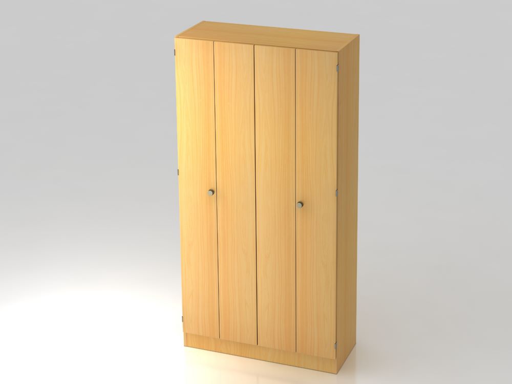 Produktbild Hammerbacher Falttürenschrank 100 x 42 x 200,4 cm Buche 5OH