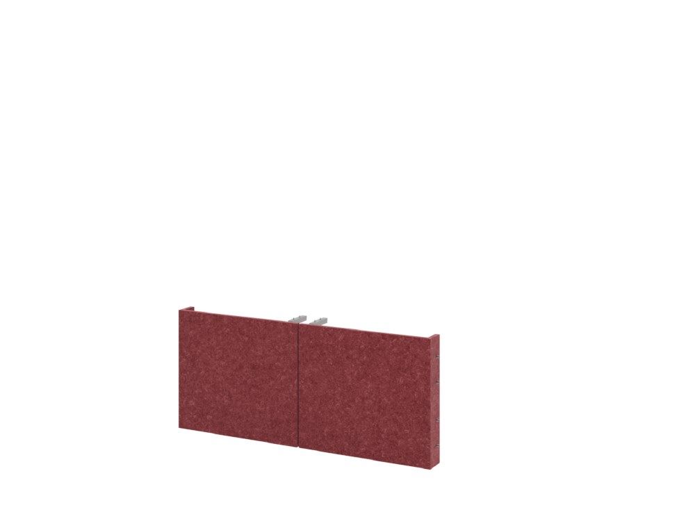 Produktbild Hammerbacher 1 Paar Filztüren FlexWall 80 cm 1 OH TO in Bordeaux