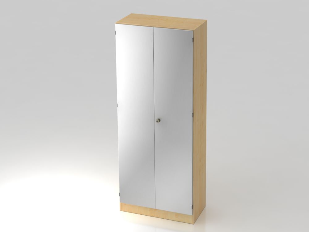 Produktbild Hammerbacher Garderobeschrank 80 x 42 x 200,4 cm 5OH SG Ahorn Silber