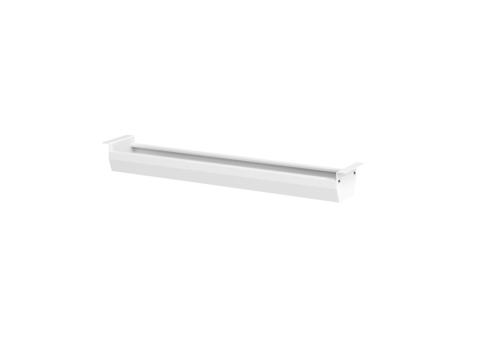 Produktbild Hammerbacher Kabelwanne weiß kllappbar 86,2 x 9,3 cm für 120er Tisch