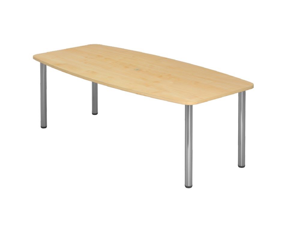 Produktbild Hammerbacher Konferenztisch 220 cm Chromfüße Ahorn 220 x 105 cm 