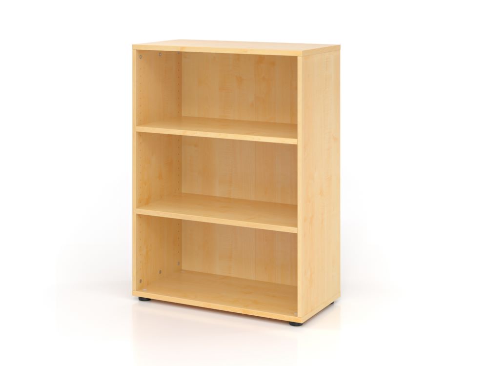 Produktbild Hammerbacher Regal 3OH 80 x 40 x 110 cm mit 2 Fachböden 938RE Ahorn