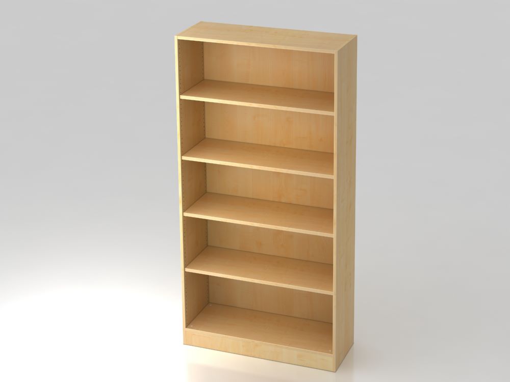 Produktbild Hammerbacher Regal Ahorn breit 100 x 40 x 200,4 cm 5OH Sockelblende