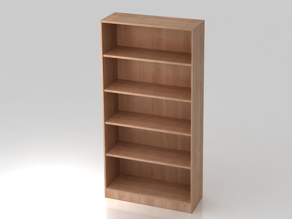 Produktbild Hammerbacher Regal in Nussbaum 100 x 40 x 200,4 cm 5OH Sockelblende