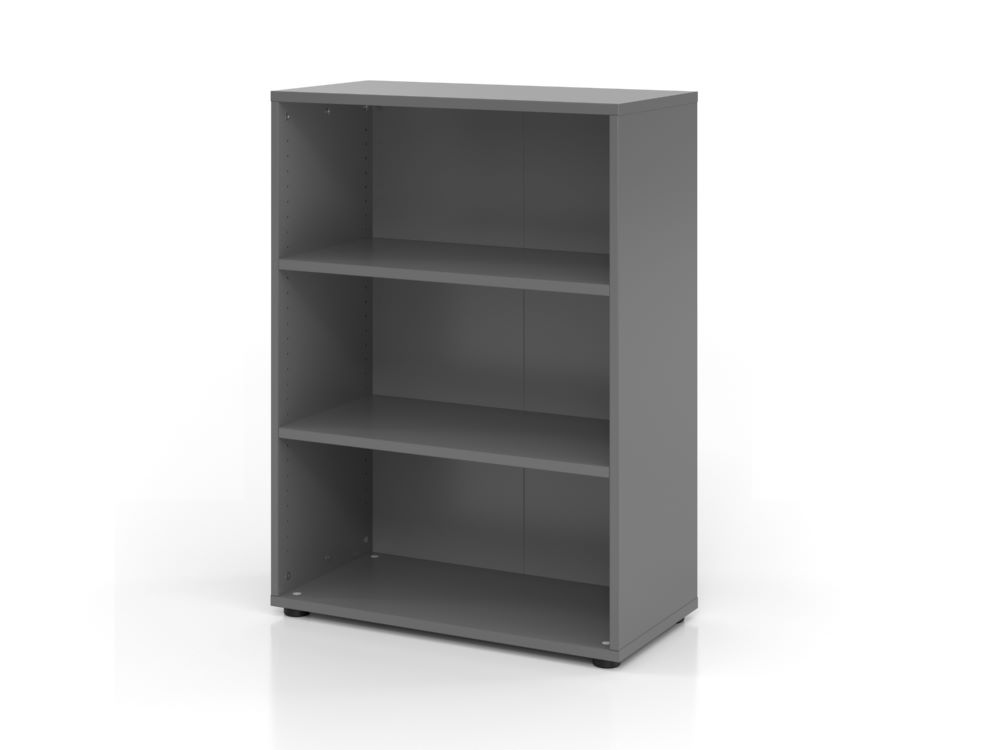 Produktbild Hammerbacher Regal 3OH 80 x 40 x 110 cm 2 Fachböden 938RE Graphit