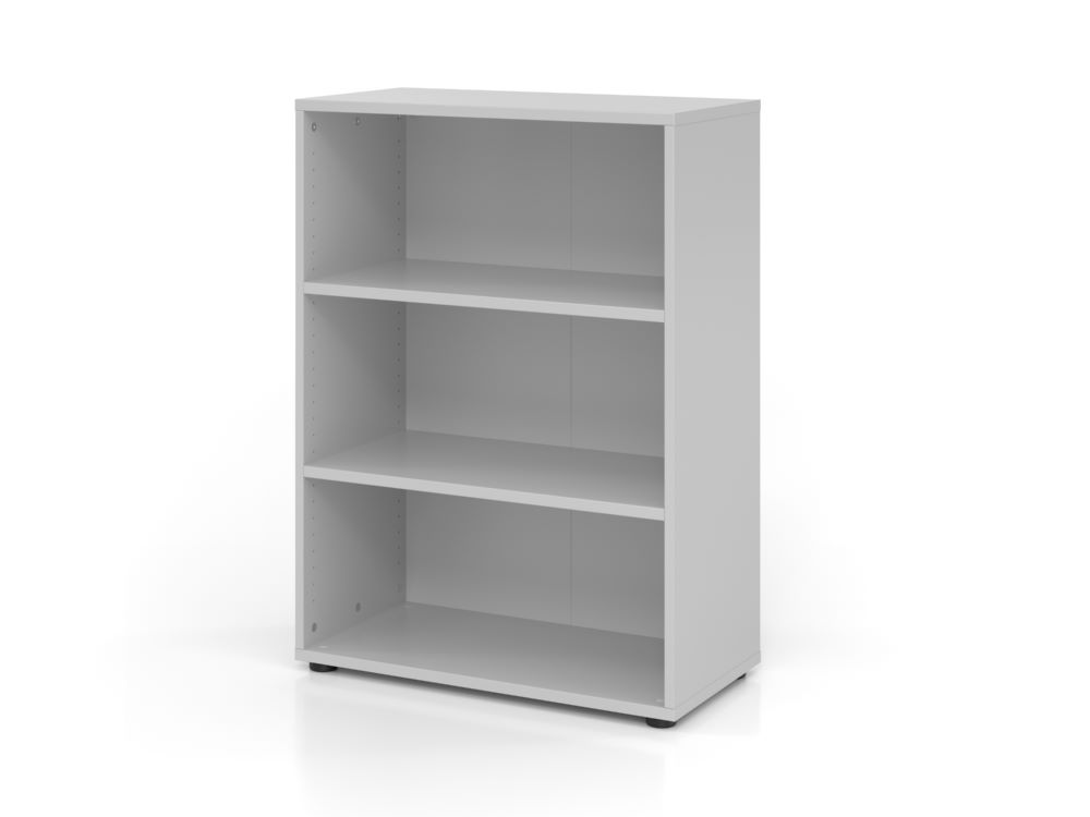 Produktbild Hammerbacher Regal 3OH 80 x 40 x 110 cm 2 Fachböden 938RE Grau