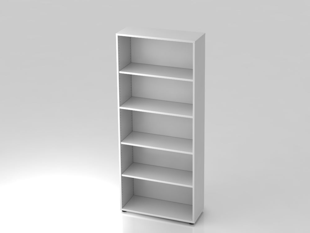 Produktbild Hammerbacher Regal 5OH 80 x 33 x 188 cm Weiß