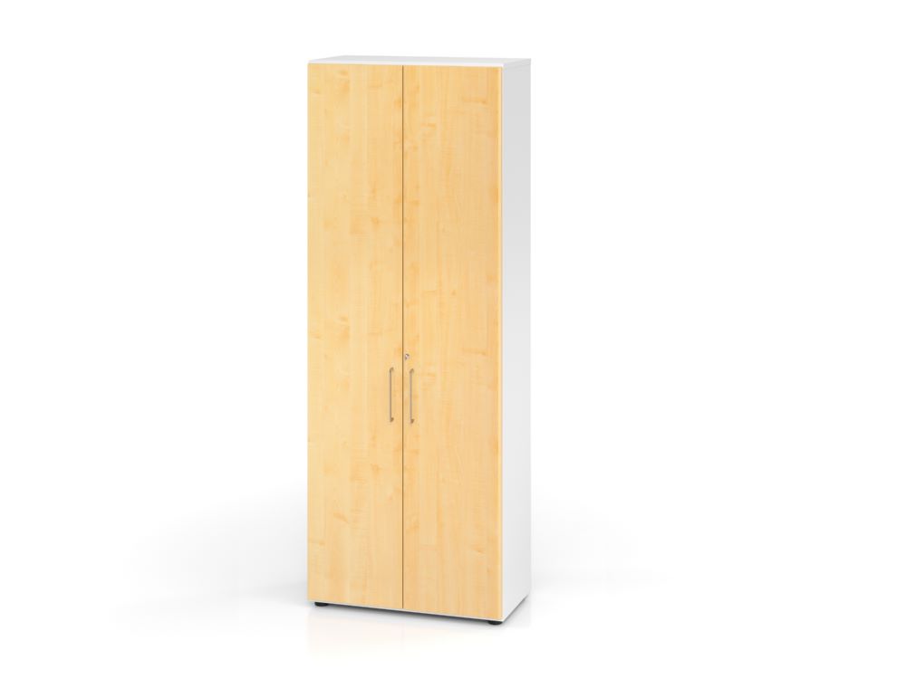 Produktbild Hammerbacher Regal Flügeltürschrank 215,4 cm Weiß Ahorn 6OH 968T6