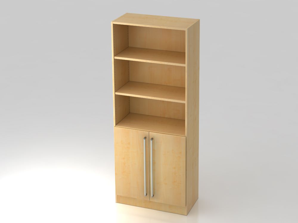 Produktbild Hammerbacher Regal 5OH 2 Türen 80 x 42 x 200,4 cm CE Ahorn