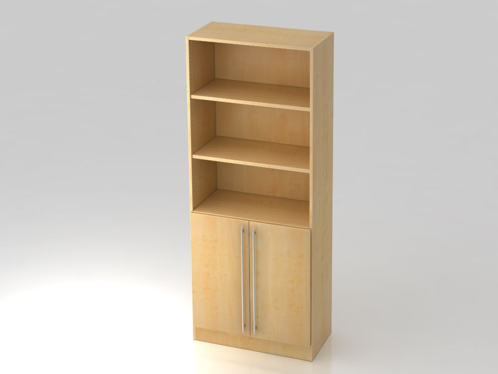 Produktbild Hammerbacher Regal 5OH 2 Türen RE Ahorn 80 x 42 x 200,4 cm