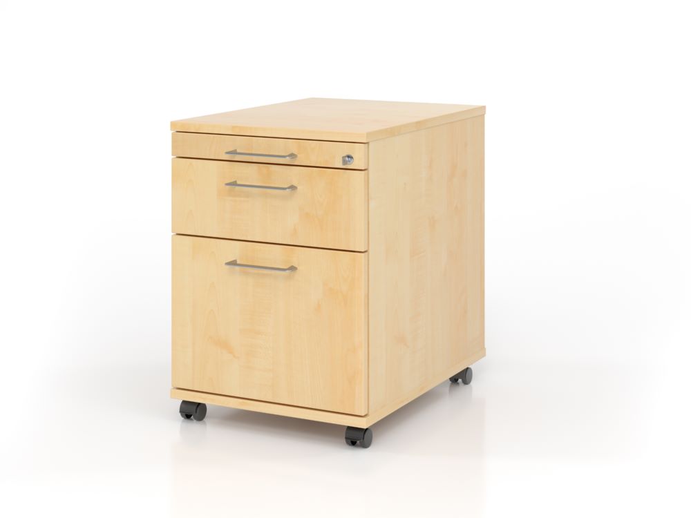 Produktbild Hammerbacher Bürowagen 58 cm 1 Schub 1 Hängeregister BS Ahorn