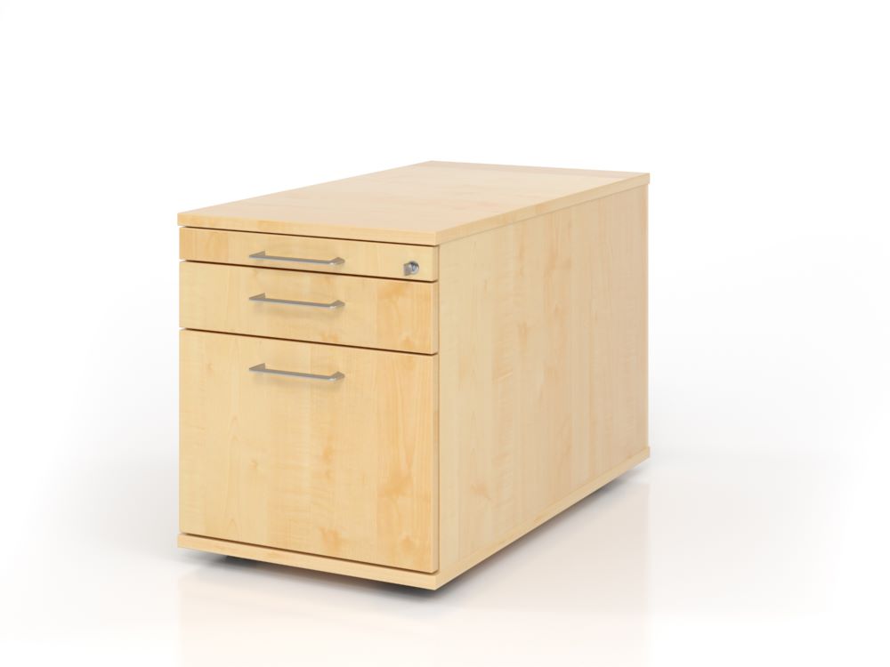 Produktbild Hammerbacher Bürowagen 80 cm mit 1 Schub 1 Hängeregister BS Ahorn