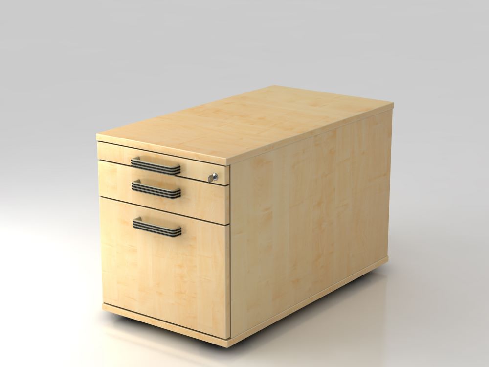 Produktbild Hammerbacher Bürowagen 42,8 x 51,2 x 80 cm 1 Schub 1 Hängeregister SG Ahorn