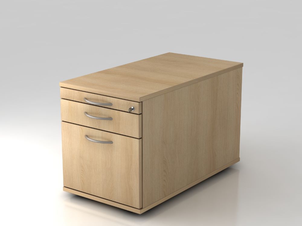 Produktbild Hammerbacher Bürowagen 80 cm 1 Schub 1 Hängeregister BM Eiche