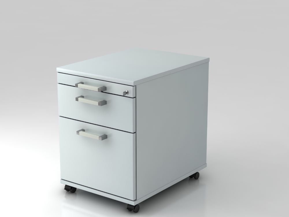 Produktbild Hammerbacher Bürowagen 58 cm 1 Schub 1 HängeregisterCE Grau